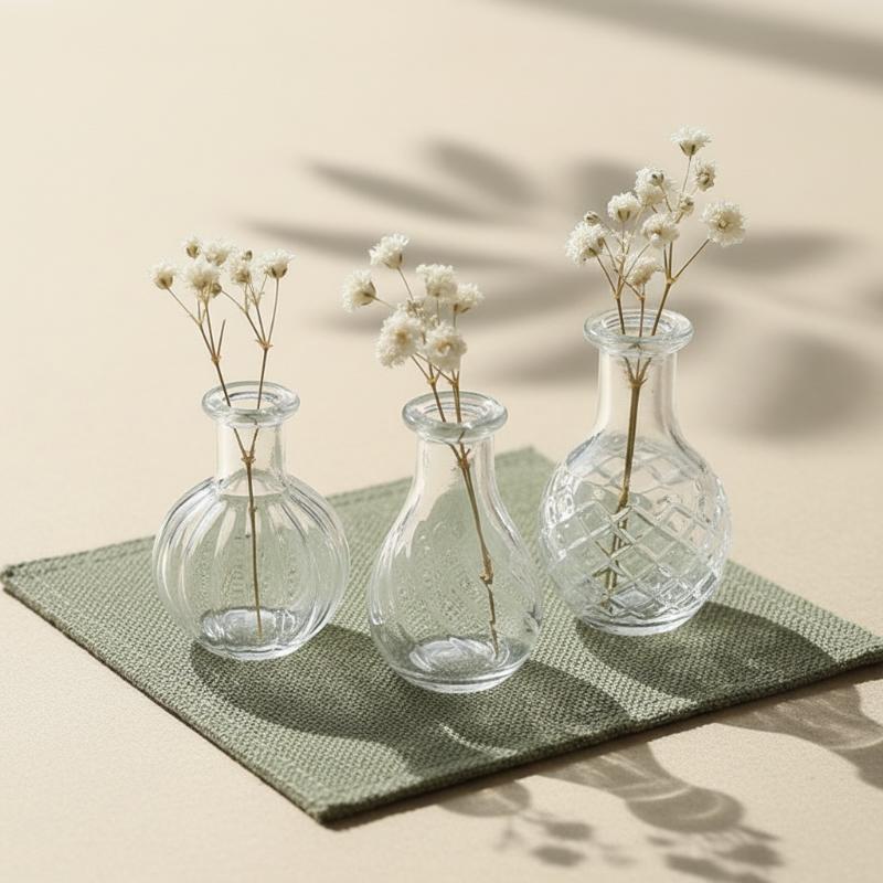 Vase Decor - { # } 1 Stück Miniatur-Glasvase