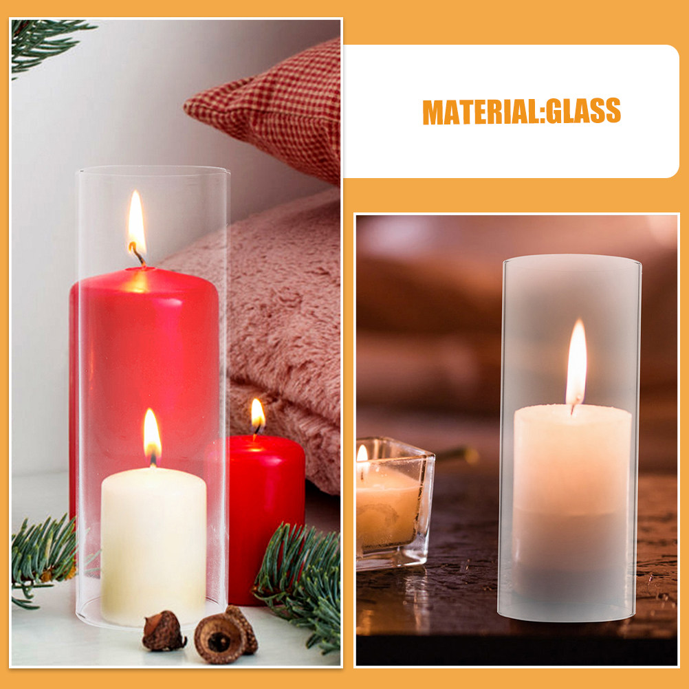 Transparente Glas-Hurrikan-Sch – Candle Holder Decor Bewertung und Preis