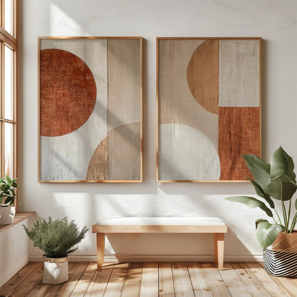 2 Stück rahmenlose Leinwandbil – Abstract Canvas Set Bewertung und Preis