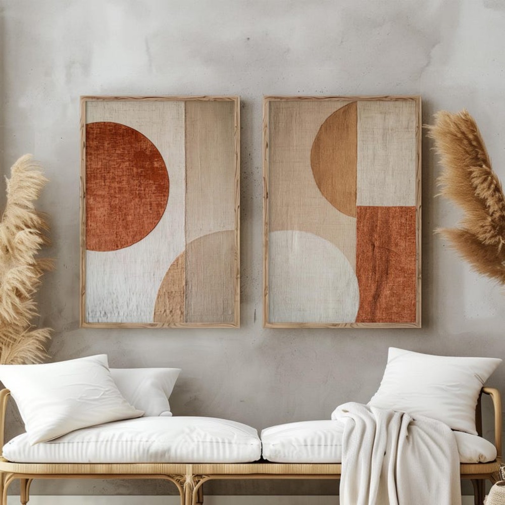 2 Stück rahmenlose Leinwandbil – Abstract Canvas Set Bewertung und Preis