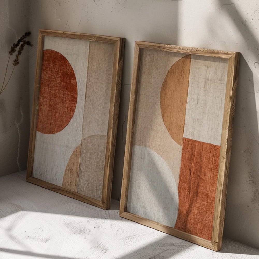 2 Stück rahmenlose Leinwandbil – Abstract Canvas Set Bewertung und Preis