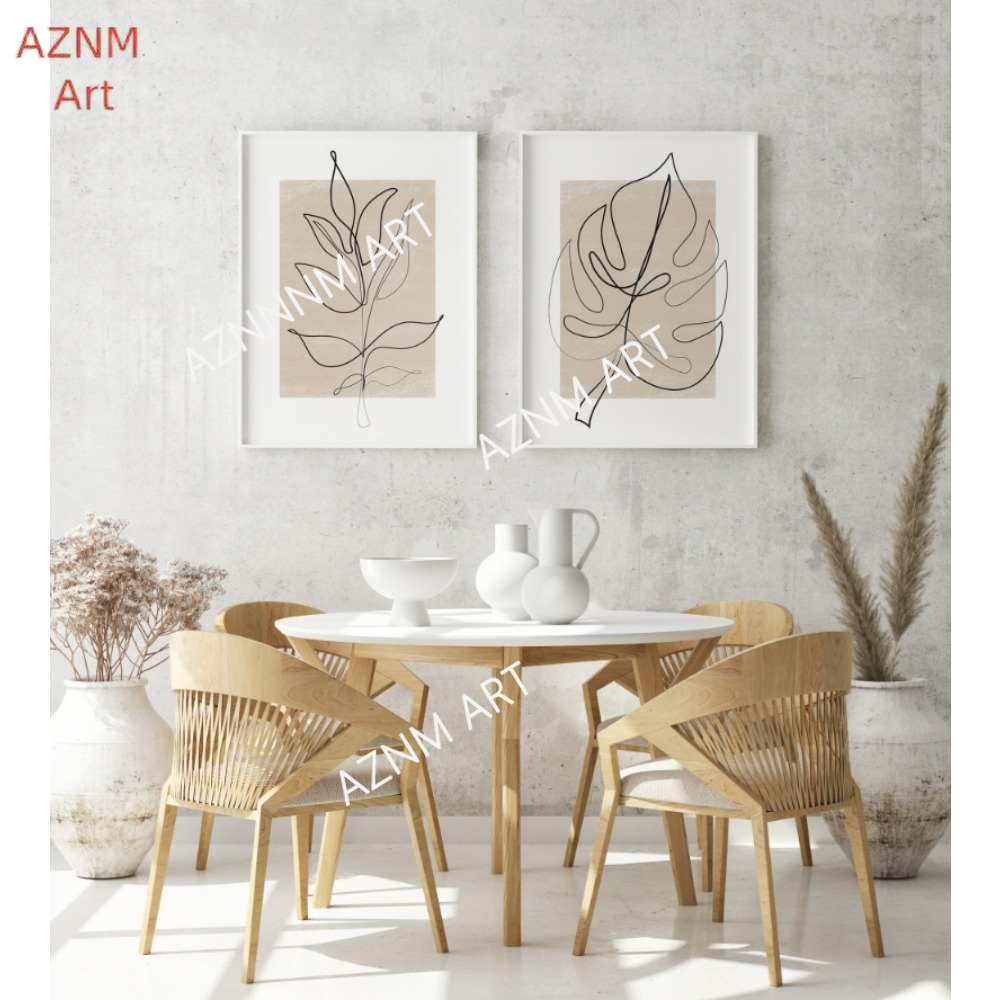 1/2-teiliges Botanical Line Ar – Abstract Canvas Set Bewertung und Preis