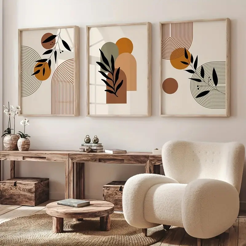 3-teiliges Set Bohemian-Style  – Abstract Canvas Set Bewertung und Preis