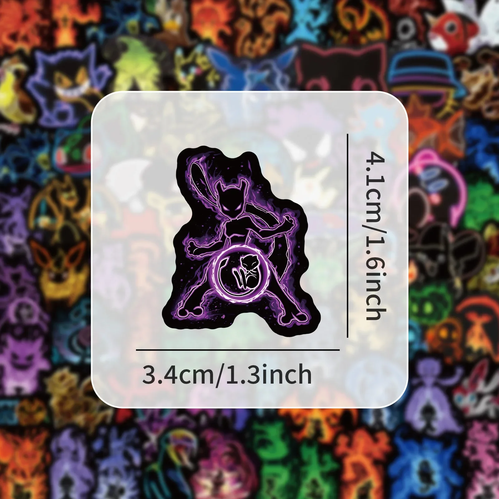 100 Stück Neon Pokémon Aufkleb – Wall Sticker Bewertung und Preis